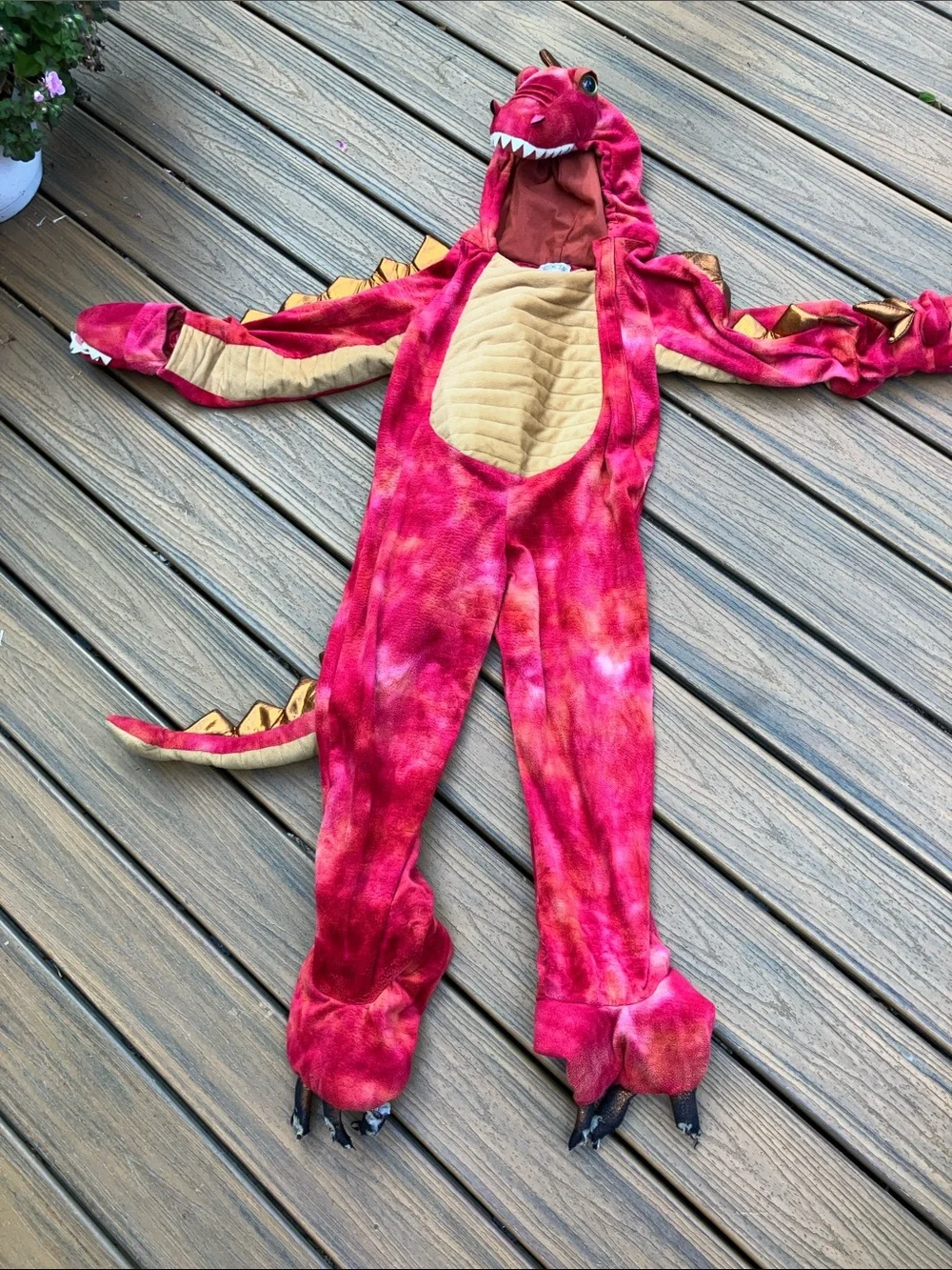 HYDRA the Three Headed Dragon Plush Footless Costume Size Small 6